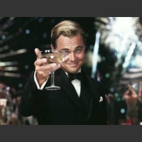 Leonardo DiCaprio toast Wielki Gatsby