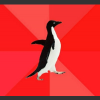 Pingwin idzie w prawo mem
