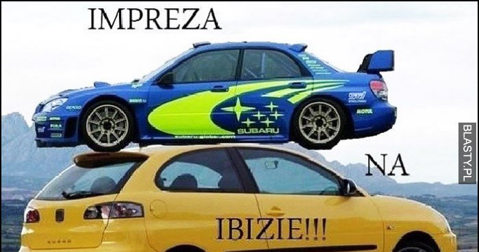 Impreza na Subaru na Seacie memy, gify i śmieszne