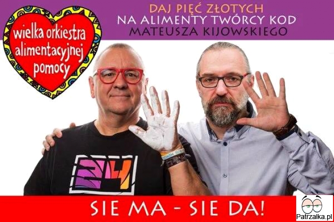 Daj pięć złotych, na alimenty twórcy KOD