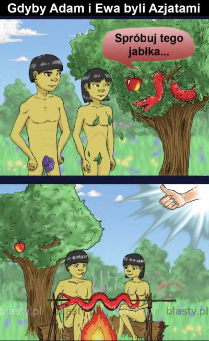 Gdyby Adam i Eva byli azjatami