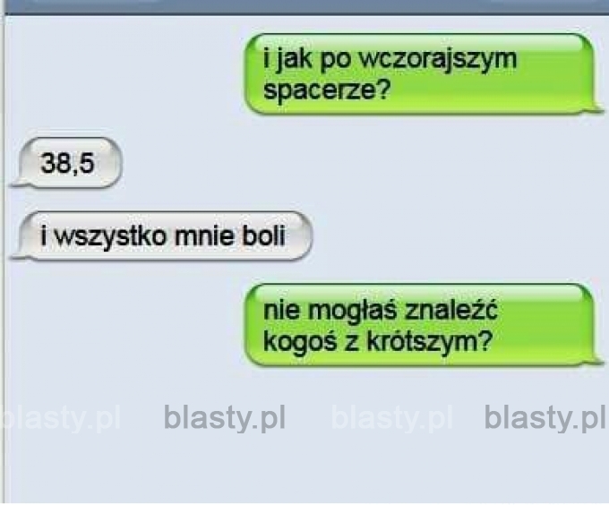 I jak po wczorajszym spacerze