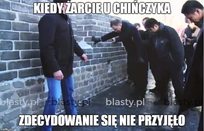 Kiedy żarcie z chinola się nie przyjmie