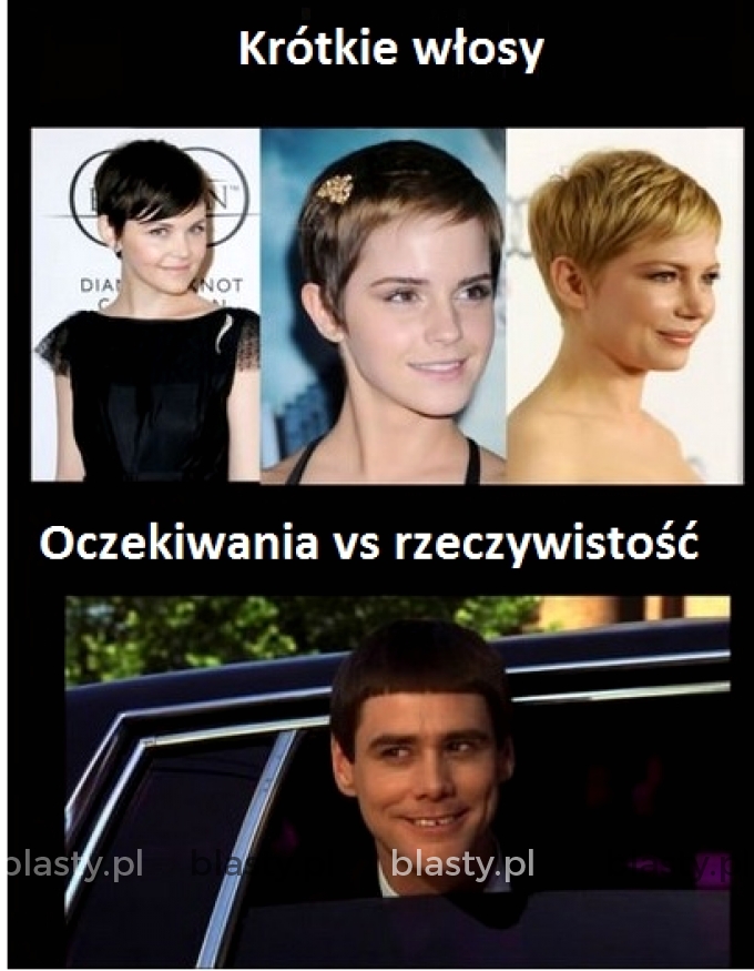 Krótkie włosy