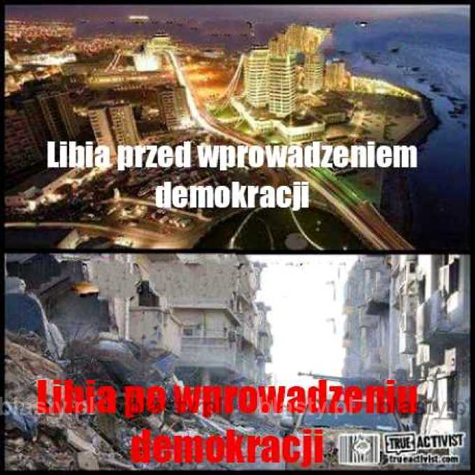 Libia przed wprowadzeniem demokracji vs po wprowadzeniu demokracji