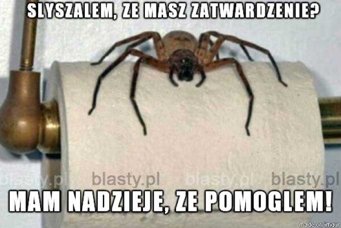 Słyszałem, że masz zatwardzenie