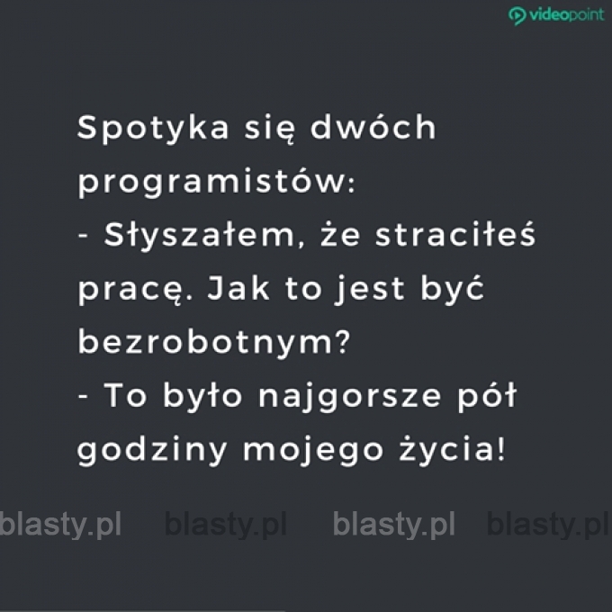 Spotyka się dwóch informatyków