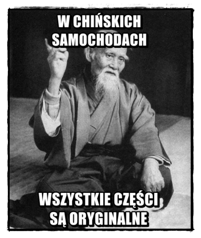 W chińskich schodach wszystkie części są orginalne