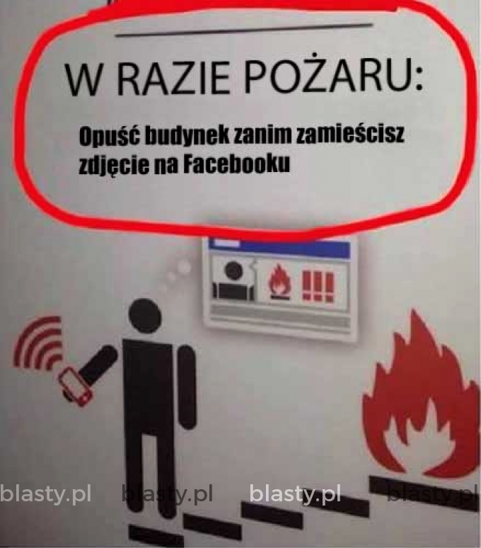 W razie pożaru