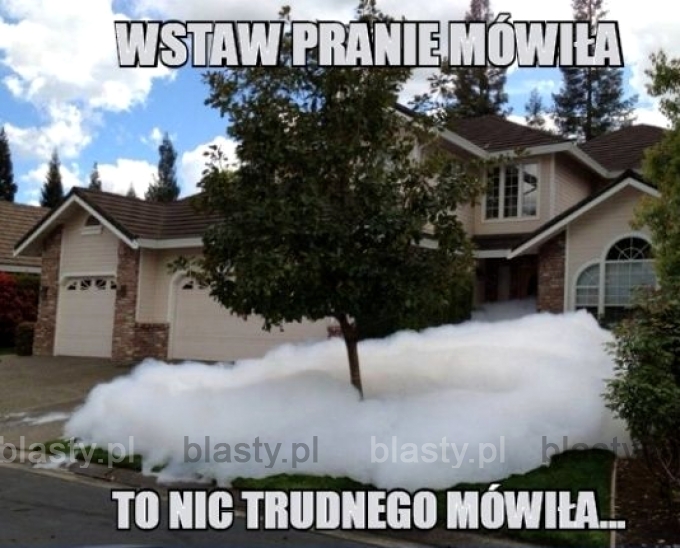 Wstaw pranie mówiła