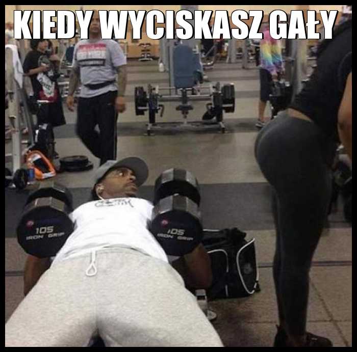 Kiedy wyciskasz gały