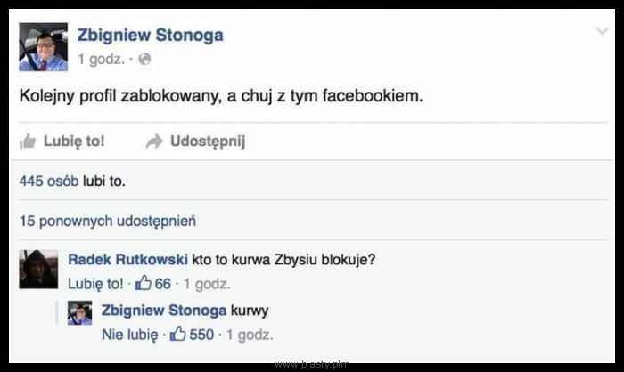 Kolejny profil zablokowany