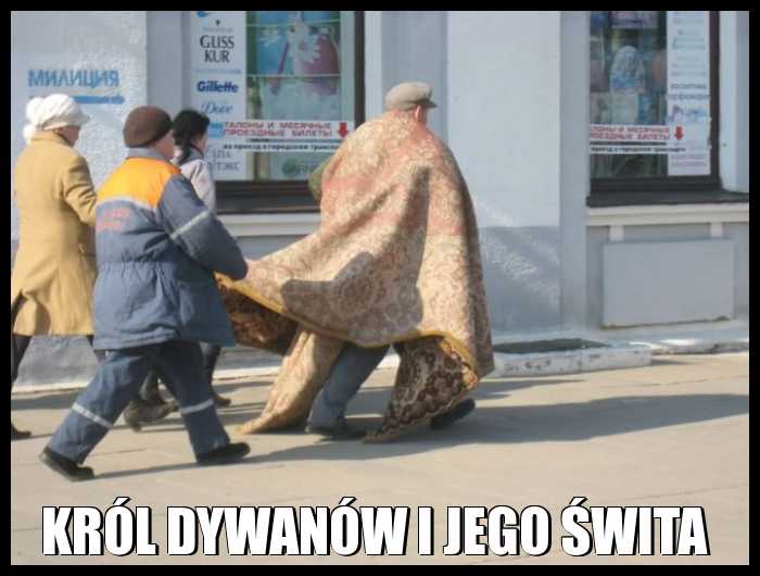 Król dywanów i jego świta