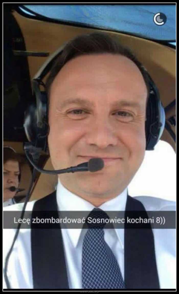 Lecę zbombardować Sosnowiec kochani