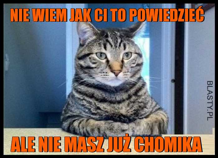 Nie wiem jak Ci to powiedzieć