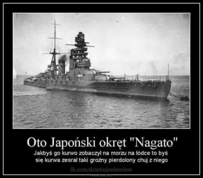 Oto japoński okręt Nagato