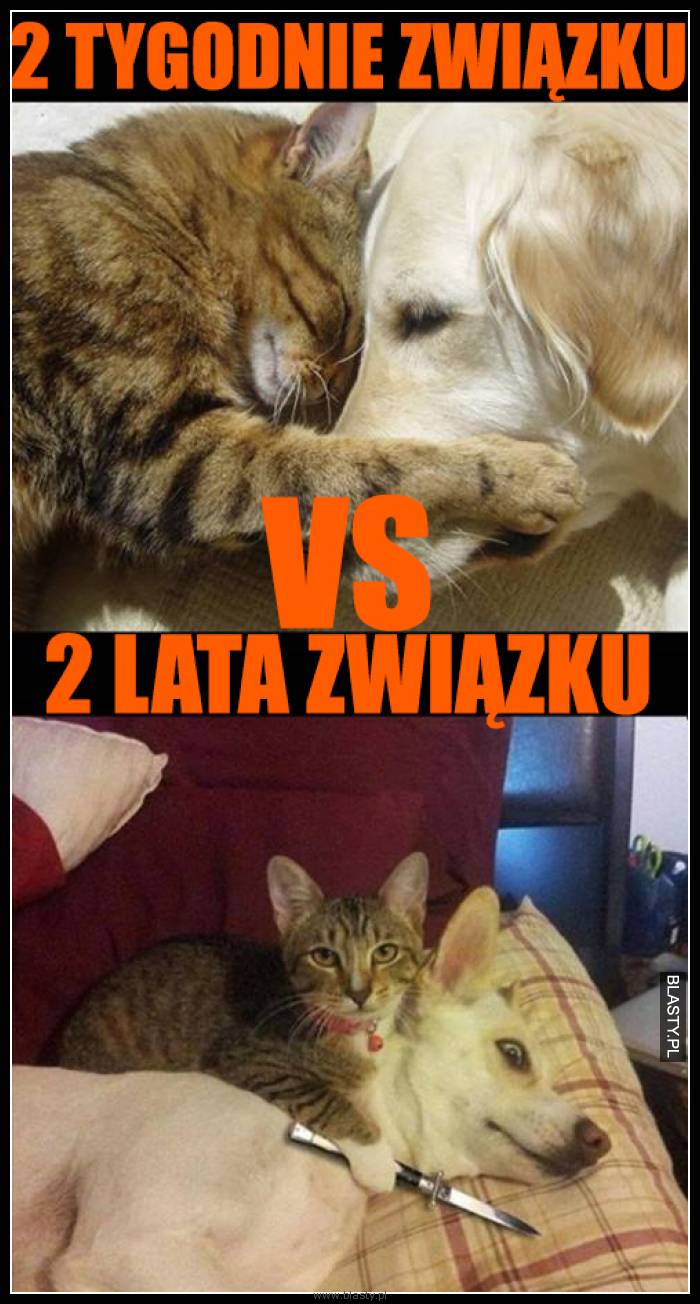 2 tygodnie w związku vs 2 lata w związku