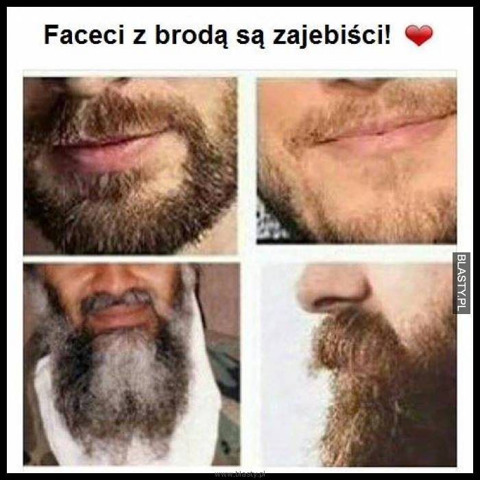 Faceci z brodą są zajebiści