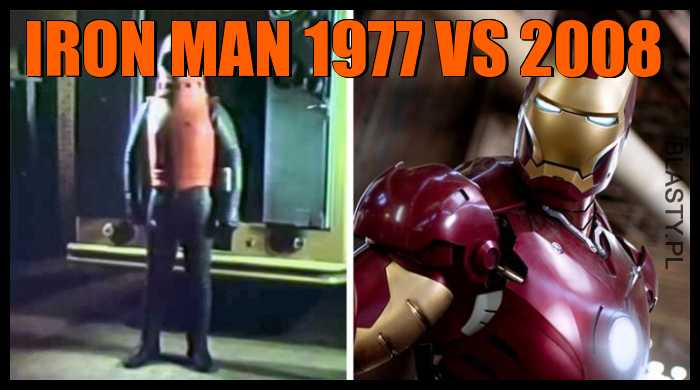 Iron man 1977 vs 2008