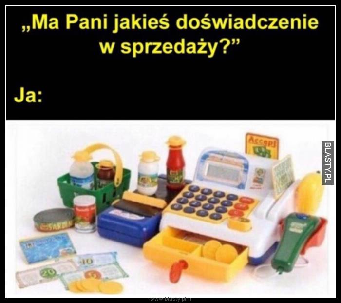 Ma Pani jakieś doświadczenie w sprzedaży ?