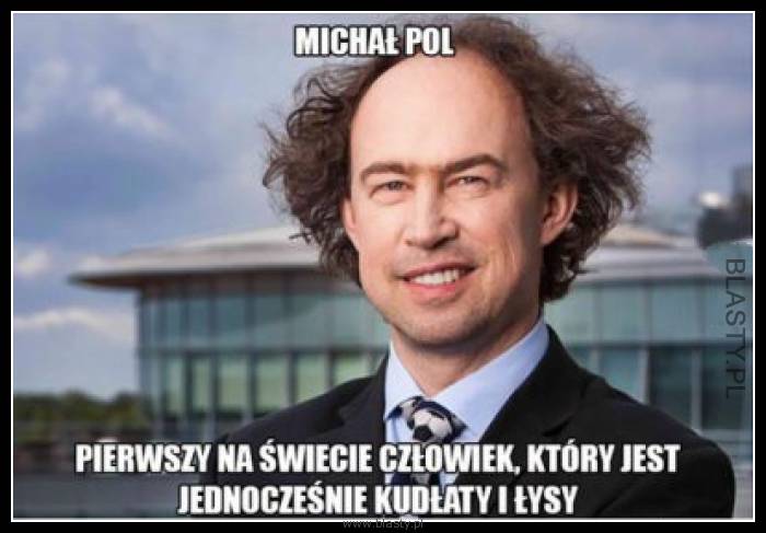 Michał Pol pierwszy na świecie człowiek, który jest jednocześnie kudłaty i łysy