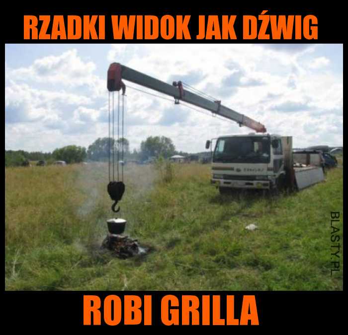 Rzadki widok jak dźwig