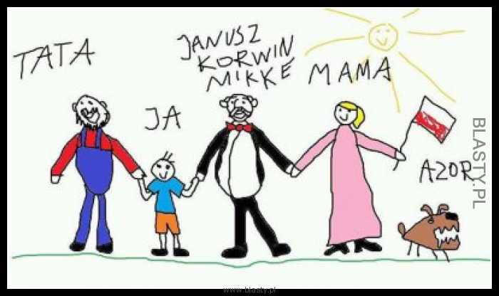 Tata, Ja, Janusz Korwin Mikke i Mama oraz azor
