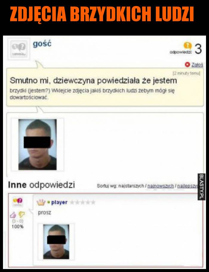 Zdjęcia brzydkich ludzi