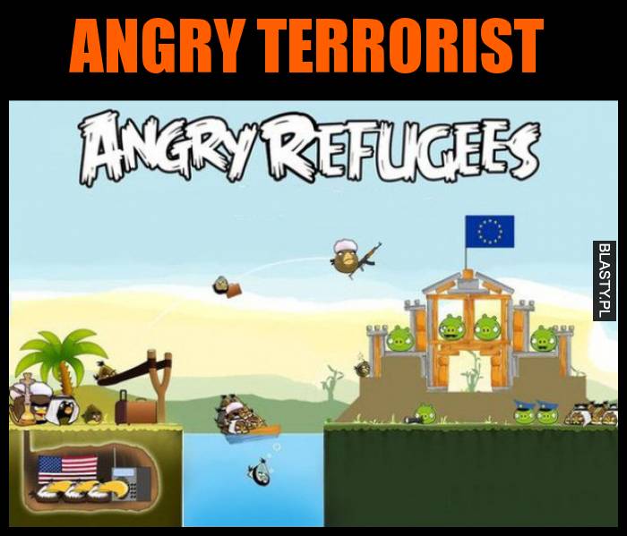 Angry terrorist