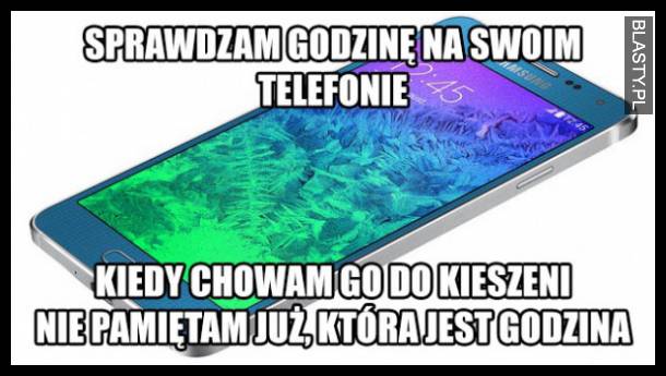 Godzina na telefonie