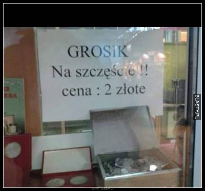 Grosik na szczęście cena 2 zł