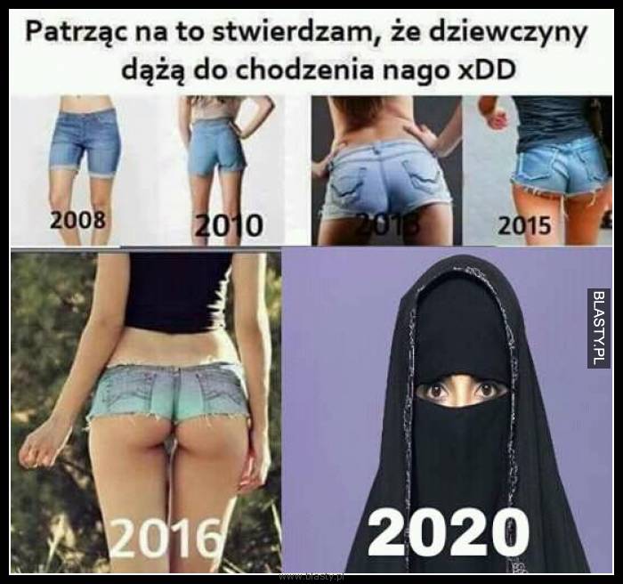 Patrząc na to stwierdzam, że dziewczyny dążą do chodzenia nago