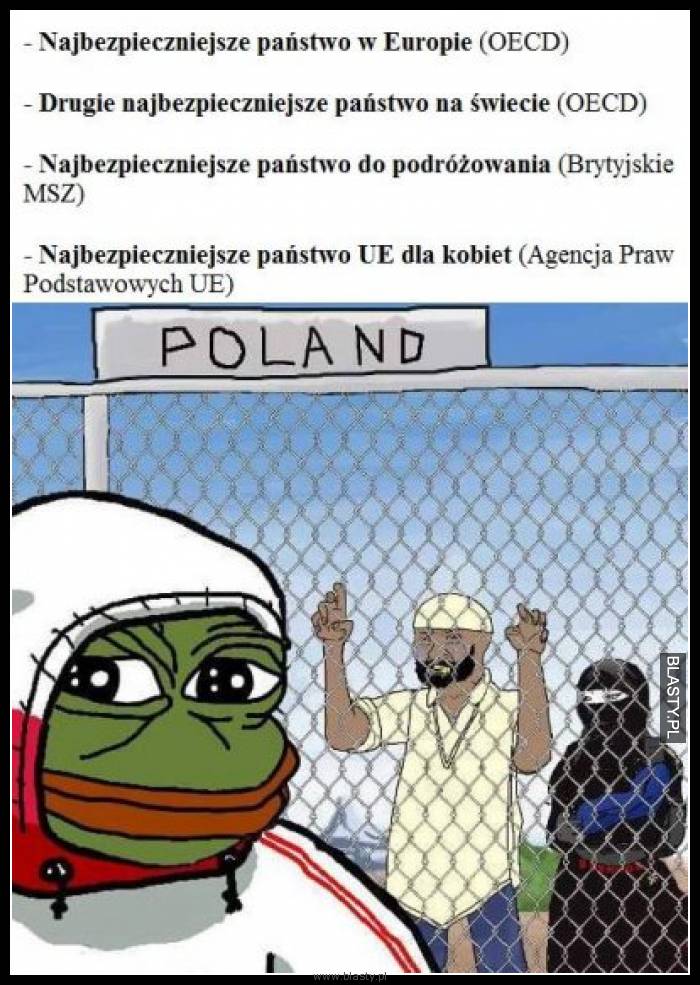 Polska najbezpieczniejszy kraj