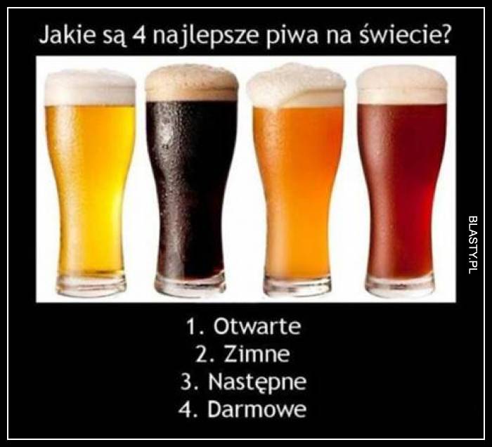 4 najlepsze piwa na świecie