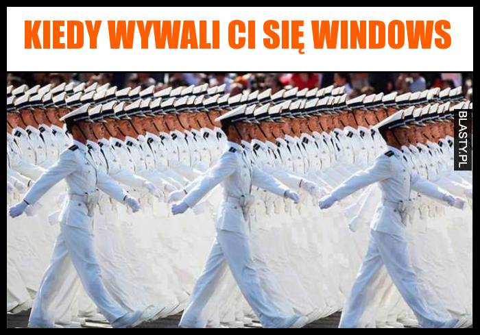 Kiedy wywali Ci się windows