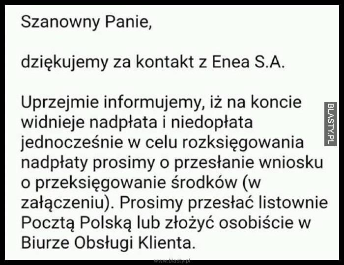 Szanowny Panie dziękujemy za kontakt