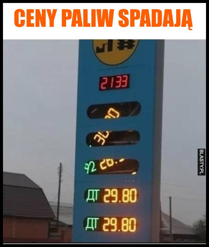 Ceny paliw spadają