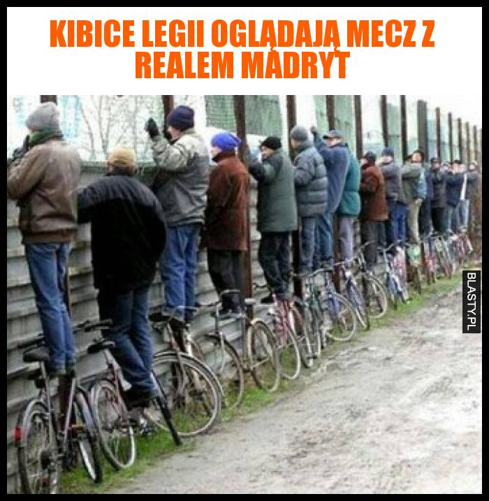 Kibice Legii oglądają mecz z Realem Madryt