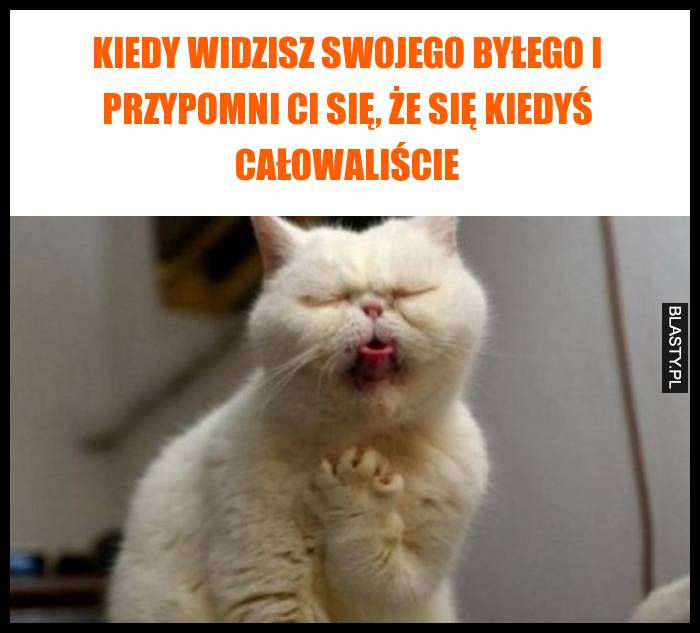 Kiedy widzisz swojego byłego i przypomni Ci się, że się kiedyś całowaliście