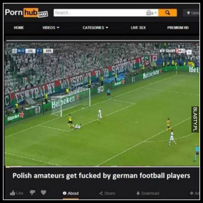 Polish amateures get fucked by german football players