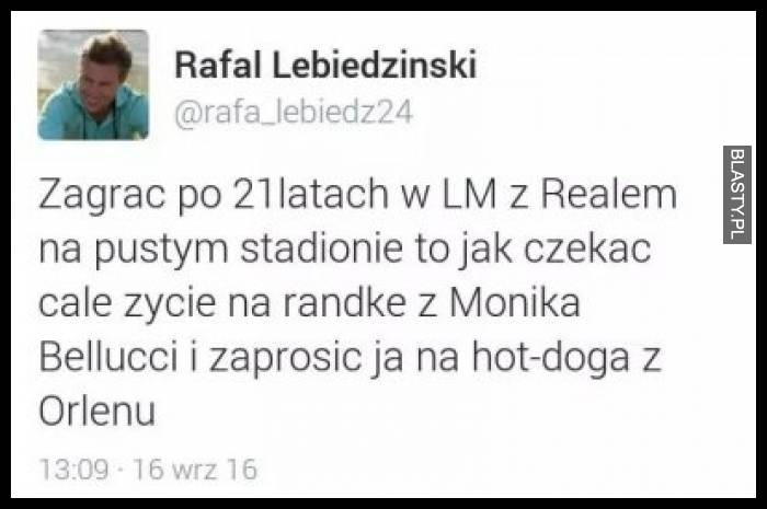 Zagrać po 21 latach w LM z Realem na pustym stadionie