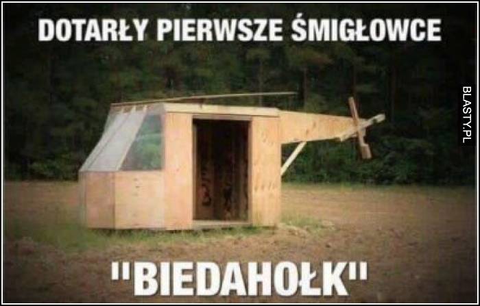 Dotarły pierwsze śmigłowce biedahołk