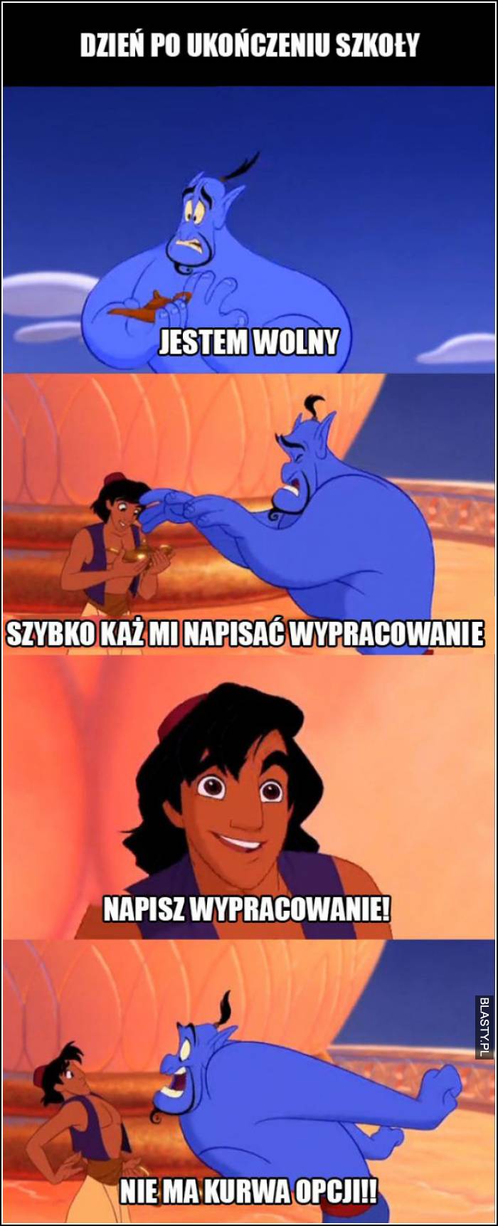 Dzień po ukończeniu szkoły