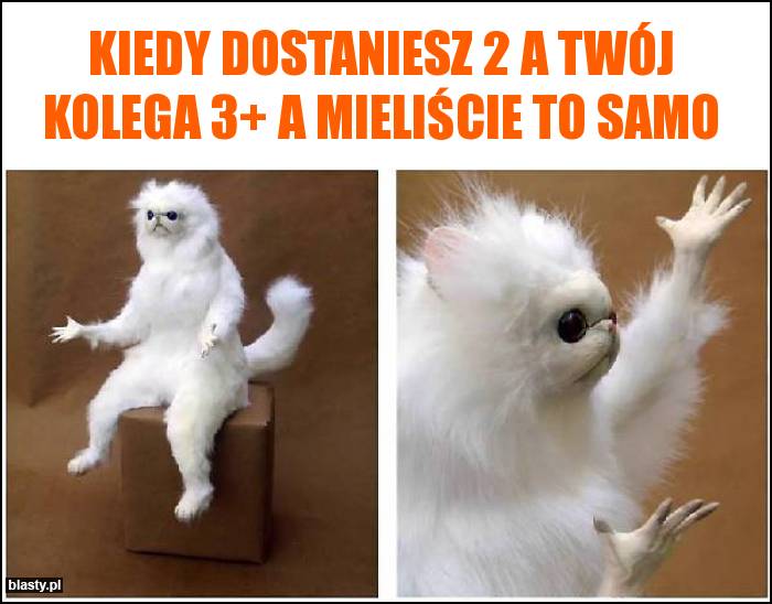 Kiedy dostaniesz 2 a Twój kolega 3+ a mieliście to samo