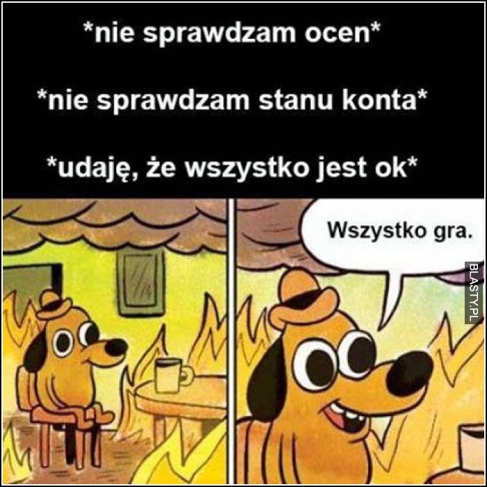 Nie sprawdzam ocen - nie sprawdzam stanu konta