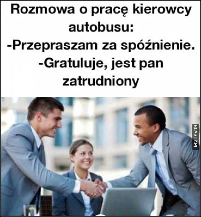 Rozmowa o pracę kierowcy autobusu