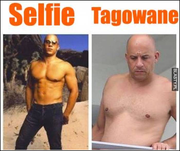 Selfie vs zdjęcie otagowane