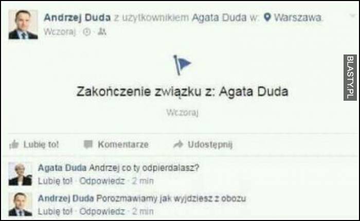 Zakończenie związku z agata duda