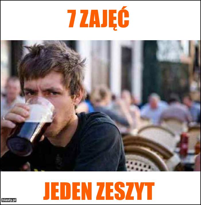 7 zajęć - jeden zeszyt