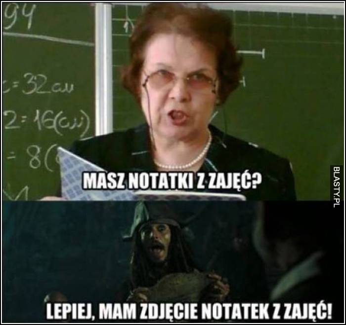 Masz notatki z zajęć ?